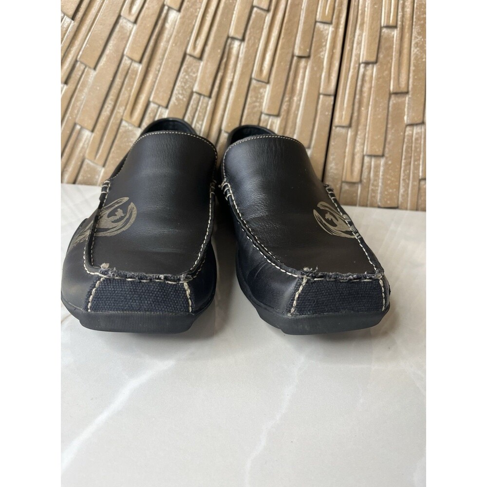 Skechers Men Loafers Slip On Men Leather Shoes Black Us 10 - Picture 2 of 9